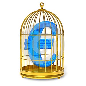 Euro in cage