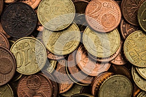Euro cent coin mix