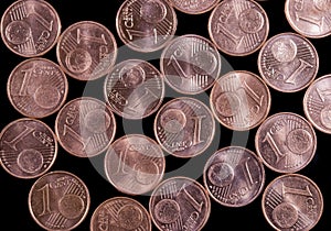 Euro cent coins
