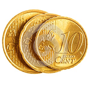 Euro cent coins