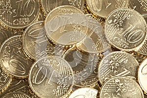 10 Euro Cent coins
