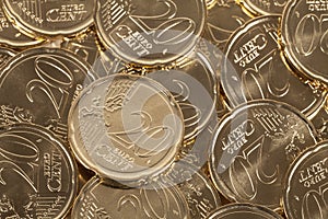 20 Euro cent coins