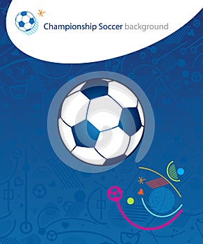 EURO Championship Soccer Football poster abstract background modern art brochure cover template