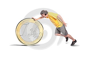 Euro coin - Currency Crisis