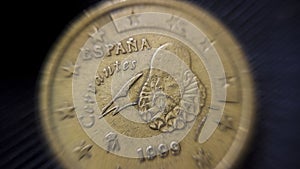 Euro Coin Macro Shot