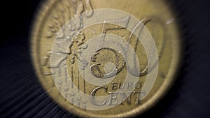 Euro Coin Macro Shot