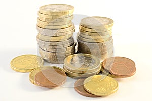 Euro coins photo