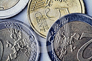 Euro coins