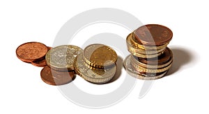 Euro coins