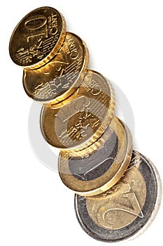 Euro coins photo