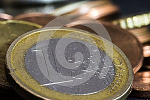 Euro coins