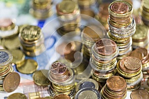 Euro Coins (close-up shot)