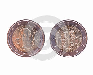 Euro coins EUR