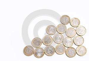 Euro coins, the euro is official currency of 19 of the 28 member states of the EU, known as the eurozone
