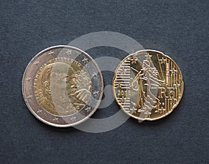 Euro coins, European Union