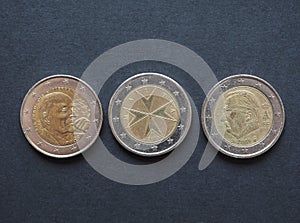 Euro coins, European Union