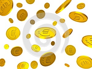 Euro Coins Indicates Financial Euros And Financing