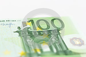Euro coins notes money