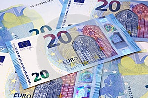 Euro currency banknotes new design photo