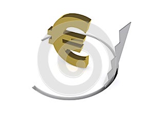 Euro currency concept