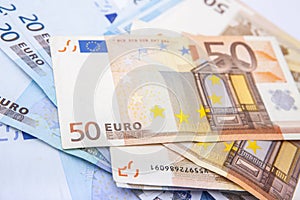 Euro currency/money background/euro exchange