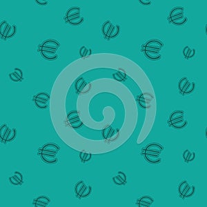 Euro Currency Sign Seamless Money Pattern