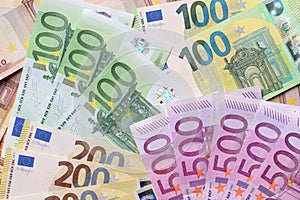 Euro currency texture