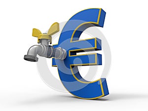 Euro deflation concept