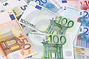 Euro (EUR) banknotes - legal tender of the European Union