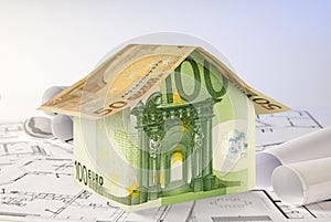 Euro house and blueprints