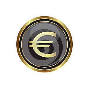 Euro icon on the button