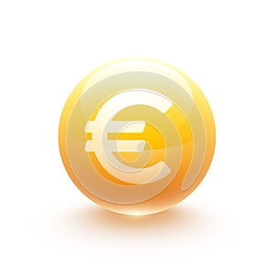 Euro icon sphere