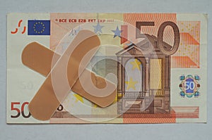 The euro ill treated by a patch