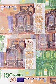 Euro money background.
