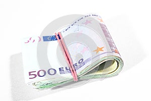 Euro money bank bills concept.