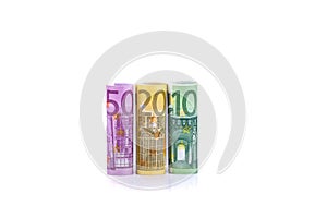 Euro money bank notes background