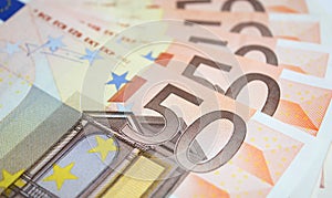 Euro money banknotes photo