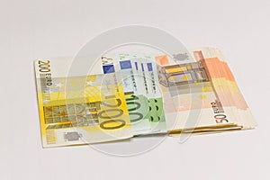 Euro money banknotes. isolated