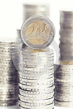 Euro money coins