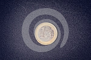 Euro money. Coins are on a white background. Currency of Europe. Balance of money