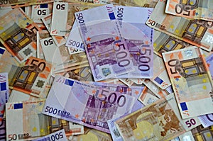 Euro Money of Five Hundreds and Fifty