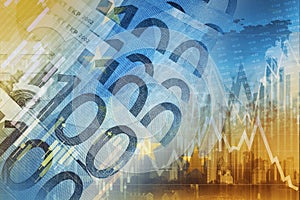 Euro Money Trading Concept