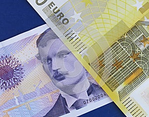 Euro and Norwegian krone