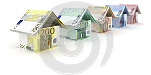 Euro Note House Array Fokus