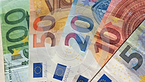 euro notes background