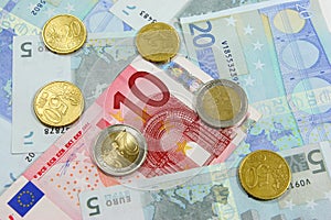 Euro notes and coins