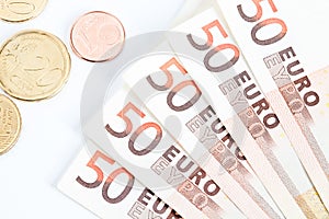 Euro notes and coins