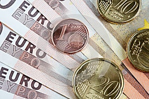 Euro notes and coins