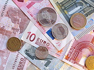 Euro notes and coins