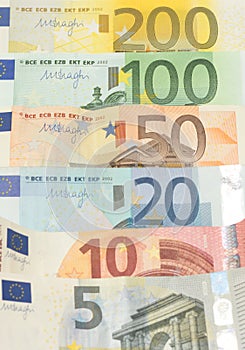 Euro notes money